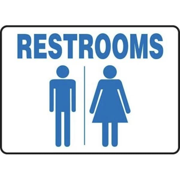 Accuform SAFETY SIGN RESTROOMS MEN AND MRST508VA MRST508VA - main